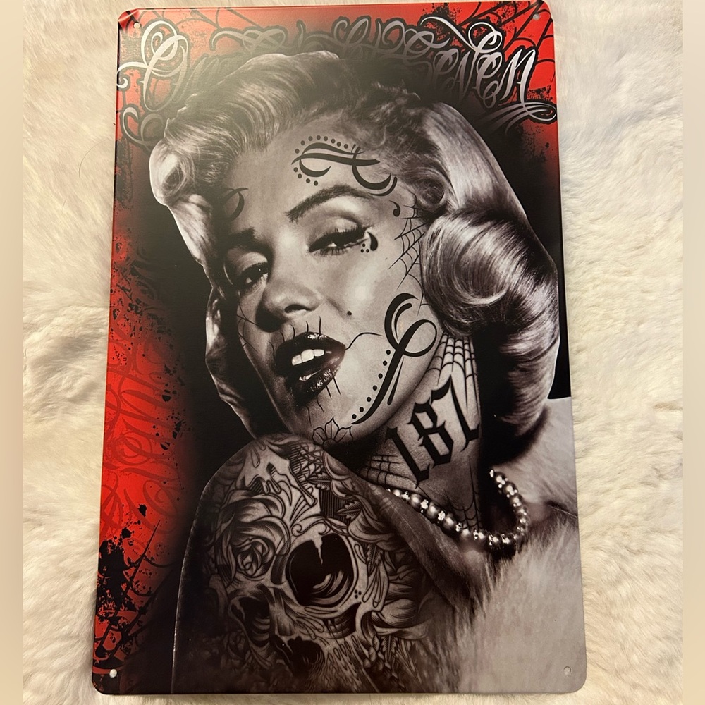 Marilyn Monroe Metal Sign